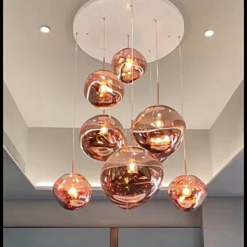 Led Lava Glass Pendant Lights