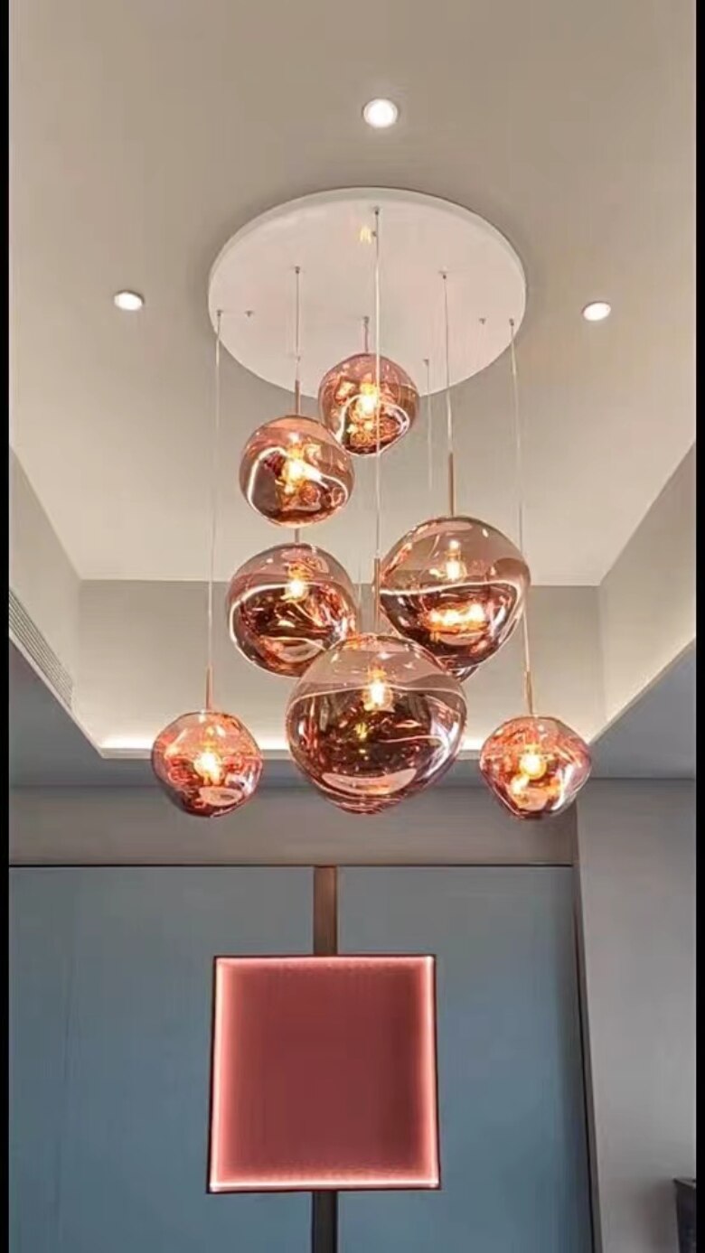 Led Lava Glass Pendant Lights