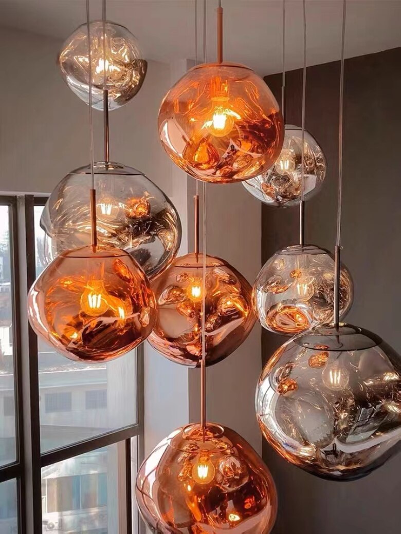 Led Lava Glass Pendant Lights