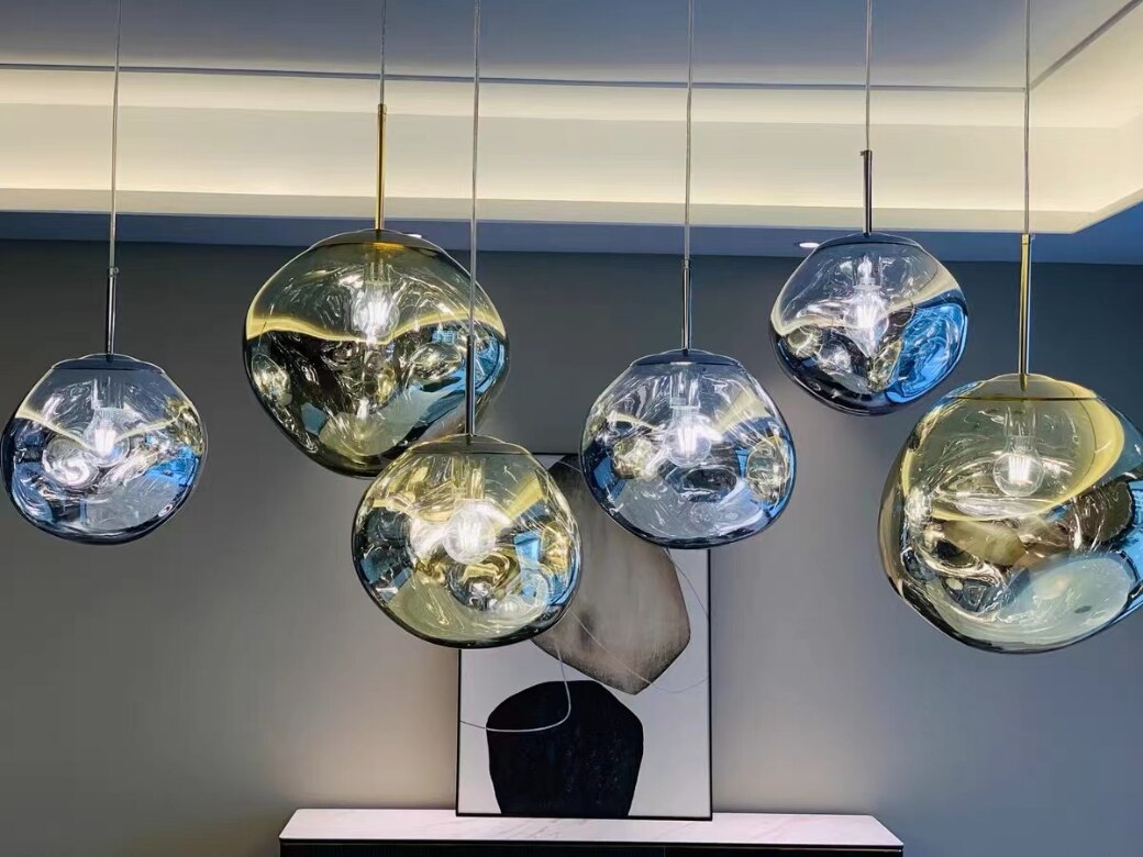 Led Lava Glass Pendant Lights