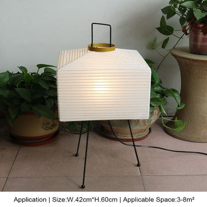Japanese Creative Paper Tripod Floor Lamp