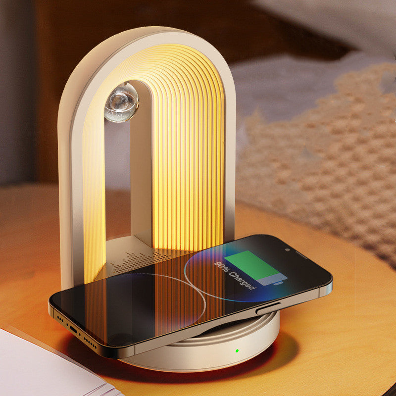 Atmosphere Desk Lamp With Wireless Charger & Bluetooth Speaker