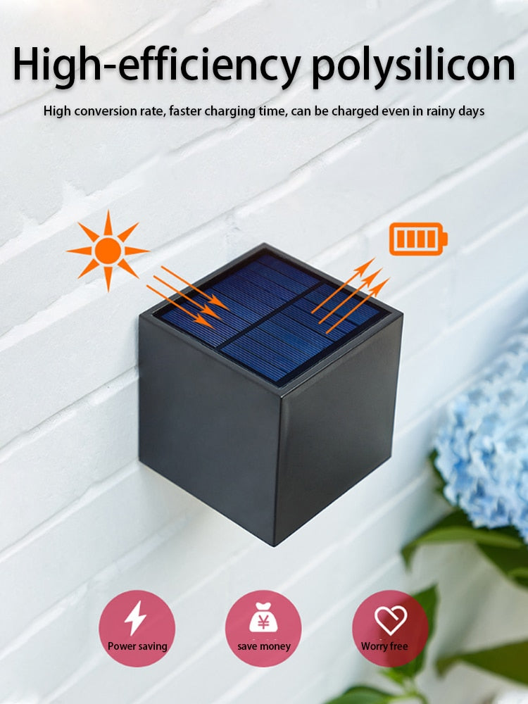 LED Wall Lamp Solar Light Sunlight Sensor IP65 Waterproof