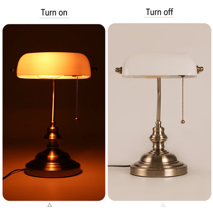 Vintage Banker Table Lamp on Sale