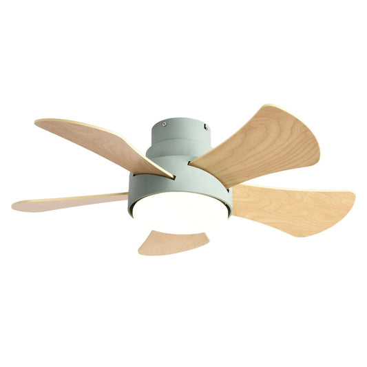 Silent Fan Ceiling Lamp - Loft Fan With LED Light and Remote