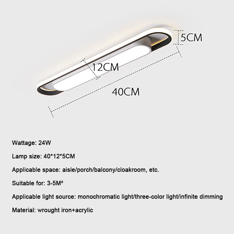 Rectangular Led Ceiling Light For Corridor Hallway