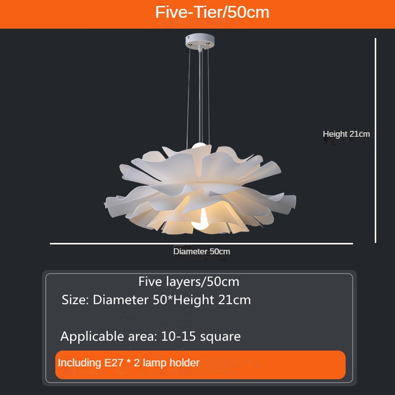 Petals Design Ceiling Bedroom Modern LED Chandelier on Sale