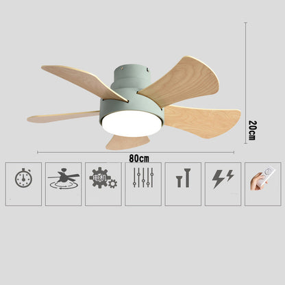 Silent Fan Ceiling Lamp - Loft Fan With LED Light and Remote