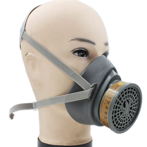 Image of New Gas Dust Mask Chemical Gas Respirator Face Mask