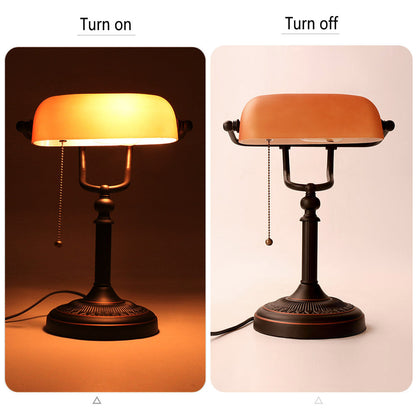 Vintage Banker Table Lamp on Sale