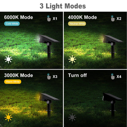 Solar Power Landscape Spotlights Garden Light outdoor IP65 Spotlight