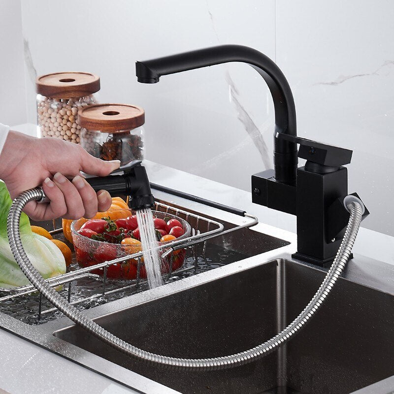 Kitchen Sink Faucet Flexible Pull Out on Sale