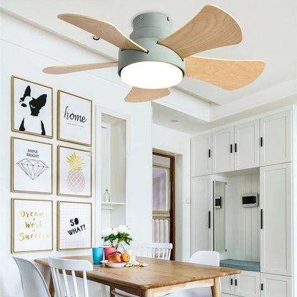 Silent Fan Ceiling Lamp - Loft Fan With LED Light and Remote