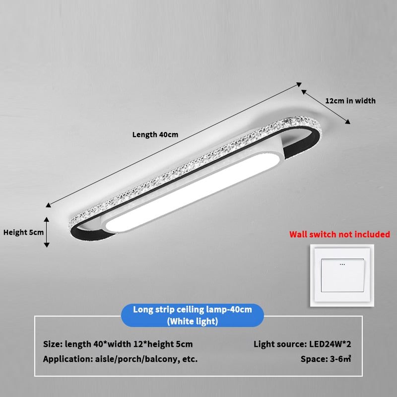 Rectangular Led Ceiling Light For Corridor Hallway