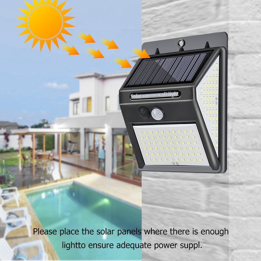 New Solar Lamp Light IP65 Waterproof with Motion Sensor