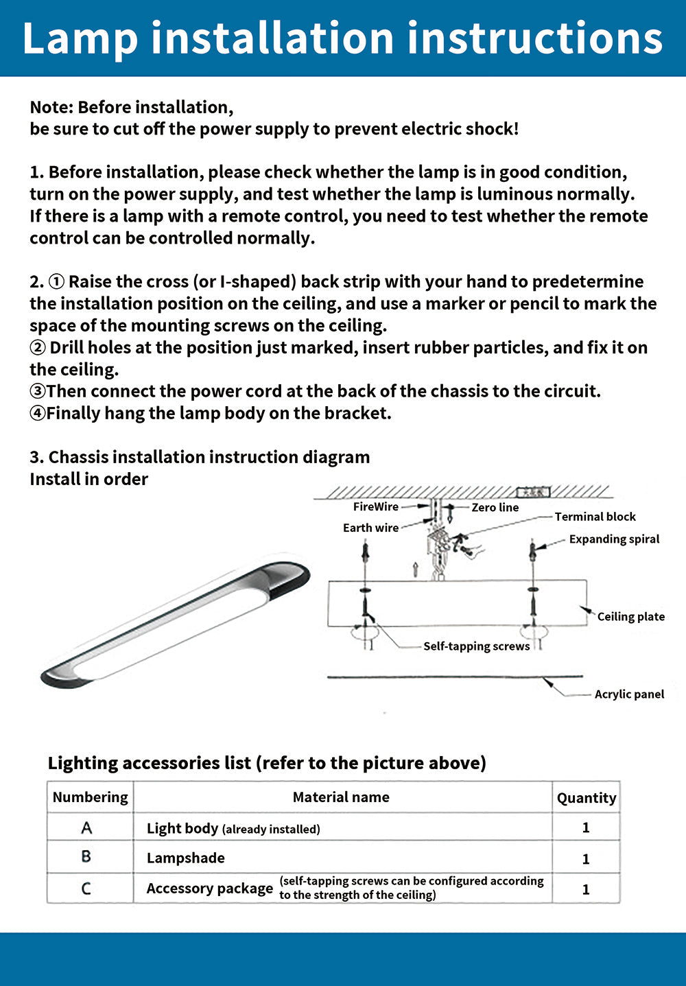 Rectangular Led Ceiling Light For Corridor Hallway