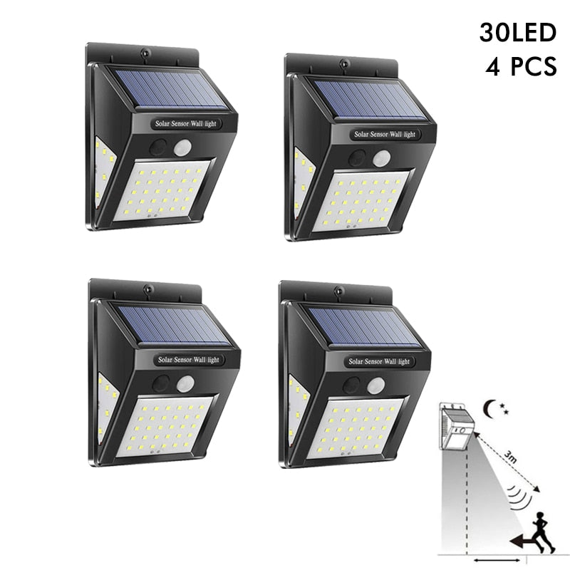 New Solar Lamp Light IP65 Waterproof with Motion Sensor