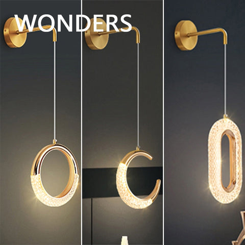 Luxury Gold Nordic Interior LED Wall Light Fixture