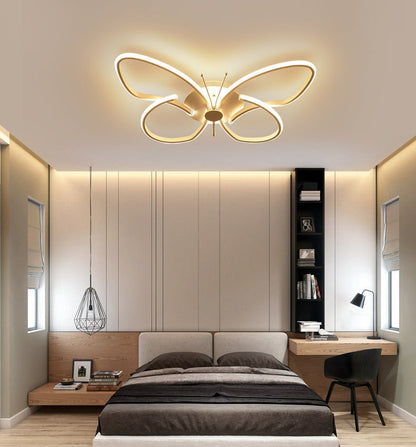 Modern LED Butterfly LED Ceiling Lamp Dimmable