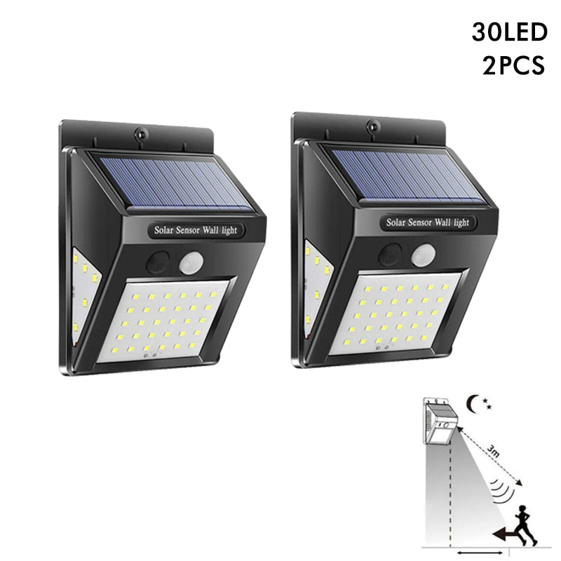 New Solar Lamp Light IP65 Waterproof with Motion Sensor