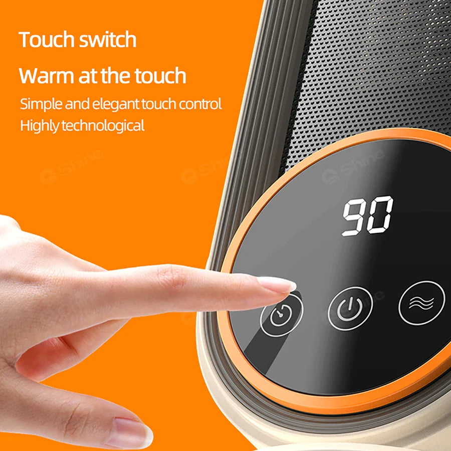 Fan Heater Portable 1200W Touch Screen With Remote Control and Timing