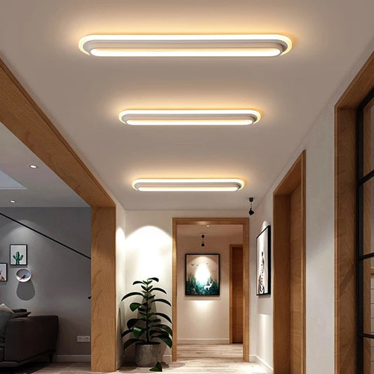 Corridor Flush Mount Ceiling Light Rectangular 2 Colour