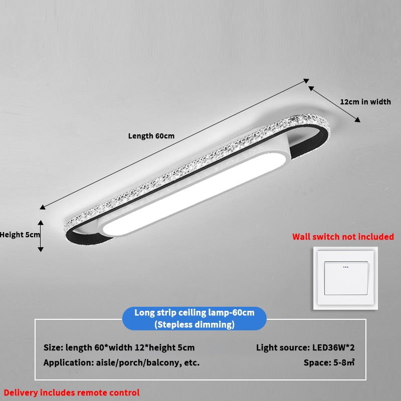 Rectangular Led Ceiling Light For Corridor Hallway