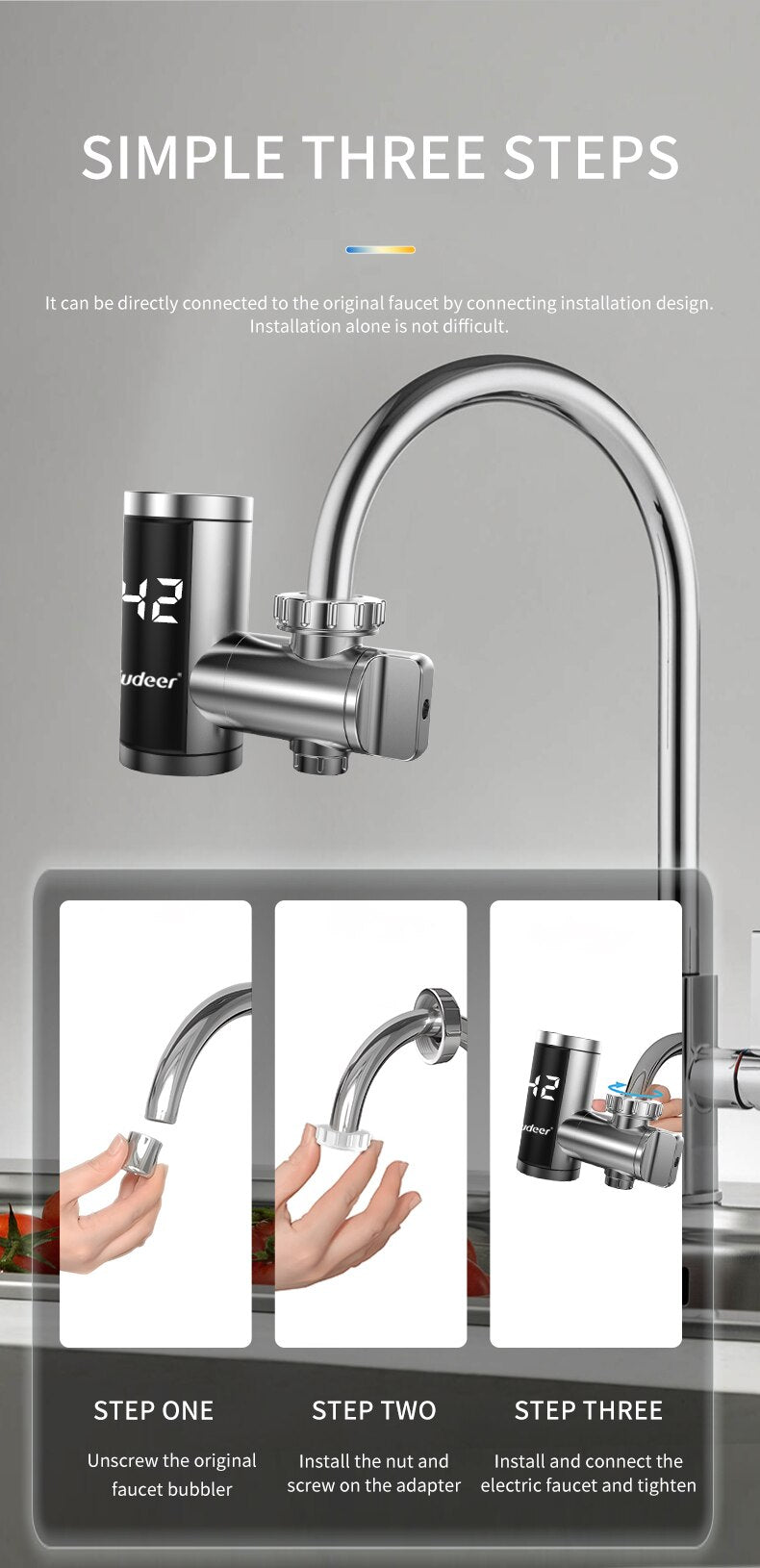 Instant Electric Hot Water Faucet Adapter