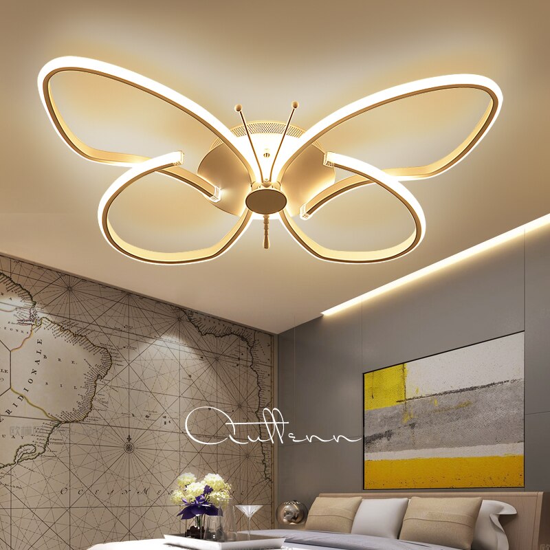 Modern LED Butterfly LED Ceiling Lamp Dimmable