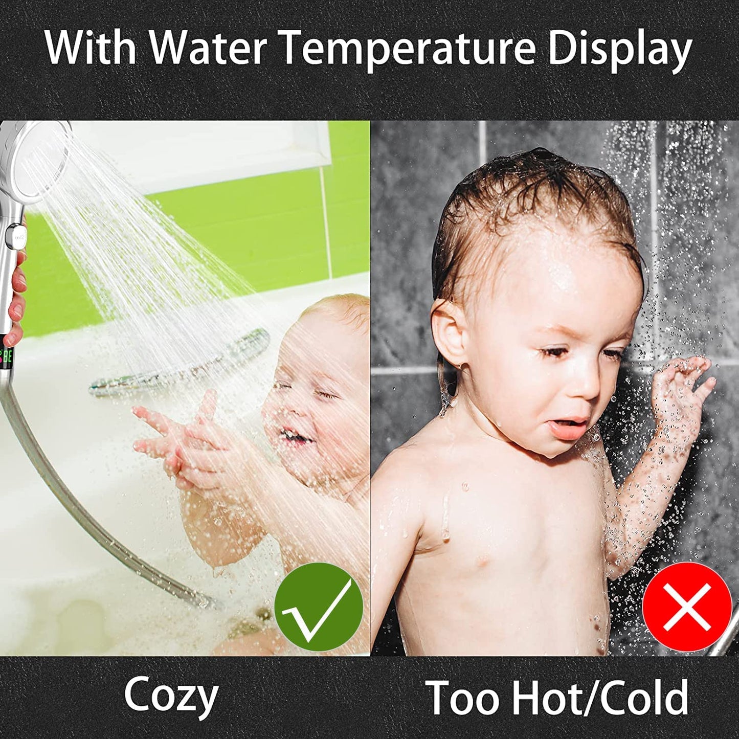 Temperature Display Shower Head On Sale
