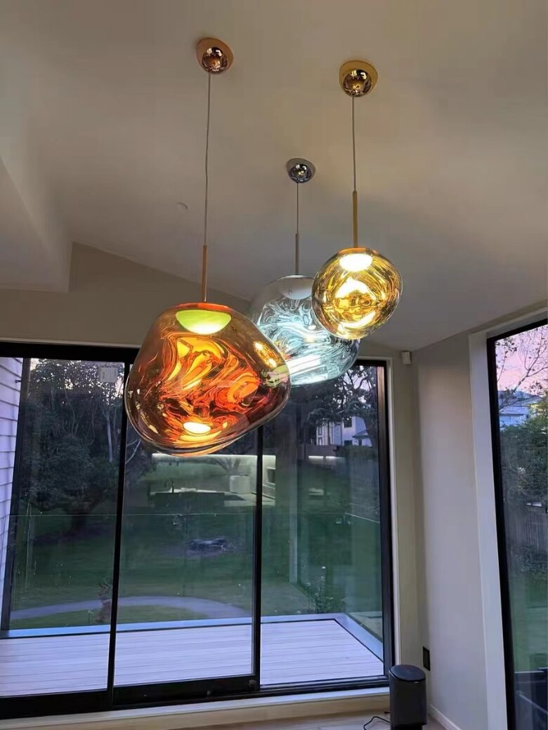 Led Lava Glass Pendant Lights