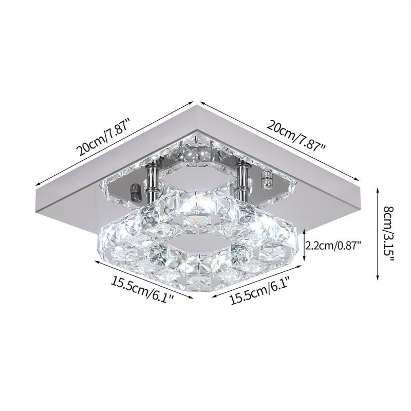 K9 Crystal LED Chandelier Ceiling Lamp