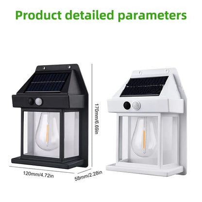 New Outdoor Solar Power Lamp with Motion Sensor