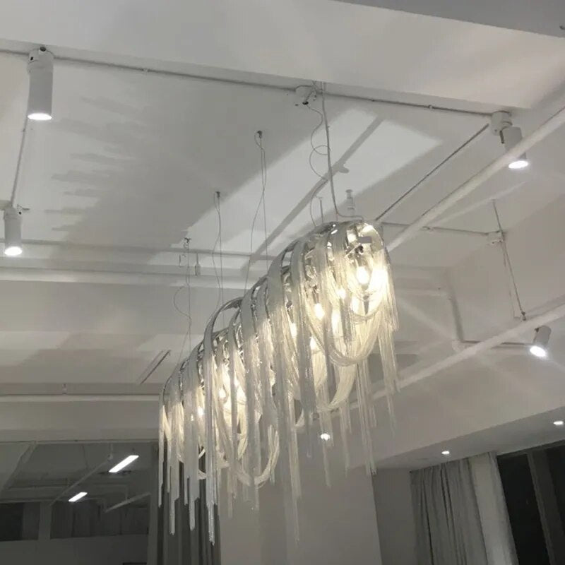 Atlantis Aluminum Chain Pendant Light - Luxurious Modern Chandelier