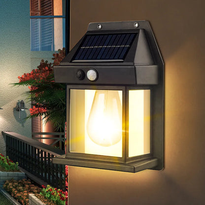 New Outdoor Solar Power Lamp with Motion Sensor