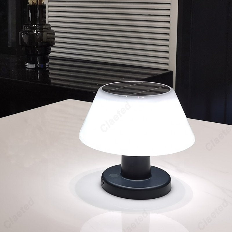 Solar Powered Table Led Lamp Outdoor Modern