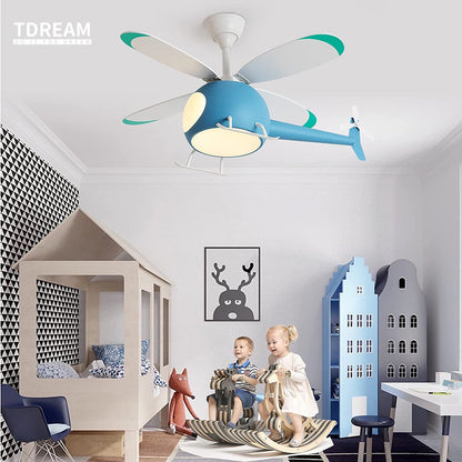 Children's Room Airplane Ceiling Fan Lights