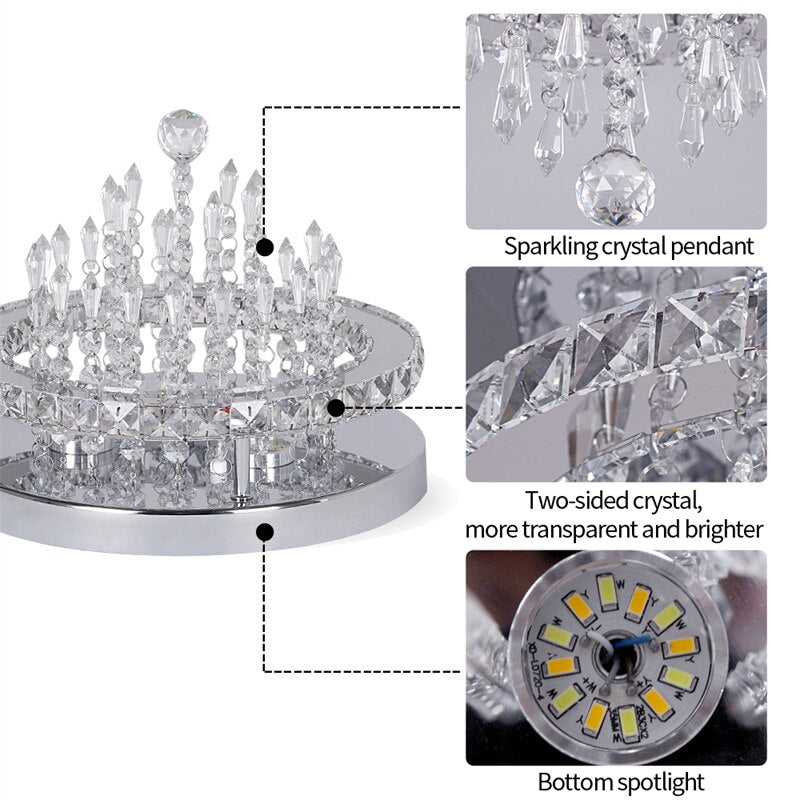 K9 Crystal LED Chandelier Ceiling Lamp