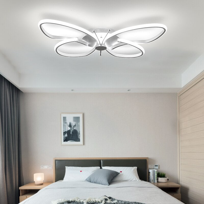 Modern LED Butterfly LED Ceiling Lamp Dimmable