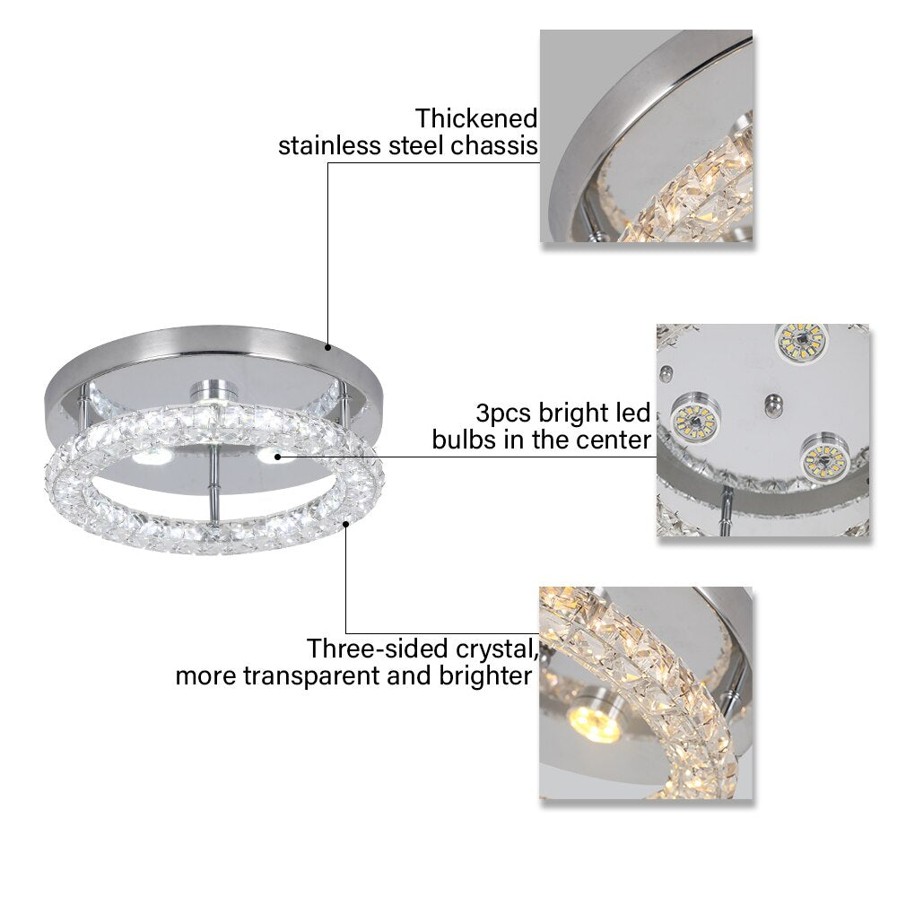 K9 Crystal LED Chandelier Ceiling Lamp