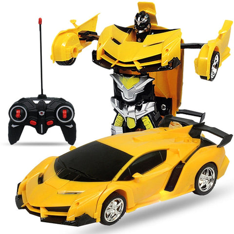 Image of 2 in 1 Transformers Cars RC Transforming Robot