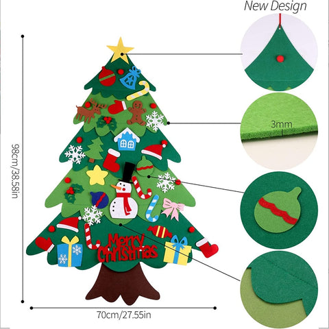 Image of Kids Christmas Tree - DIY Felt Christmas Tree