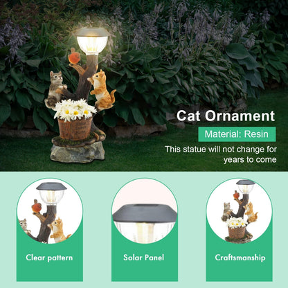 Solar LED Light Animals Decorative Figurine With Light Outdoor Garden Lawn