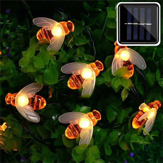 Solar Powered Cute Honey Bee Led