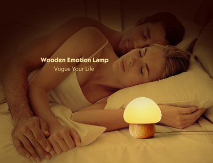 Champi - Wooden Base Mushroom Lamp