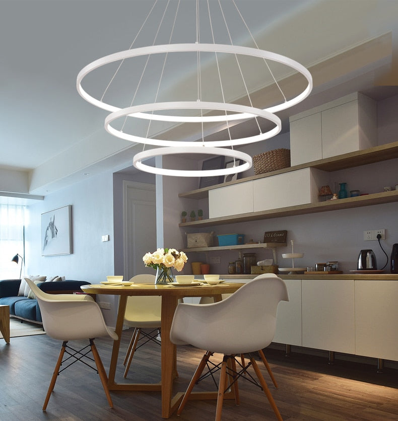 Modern Circular Ring Chandelier