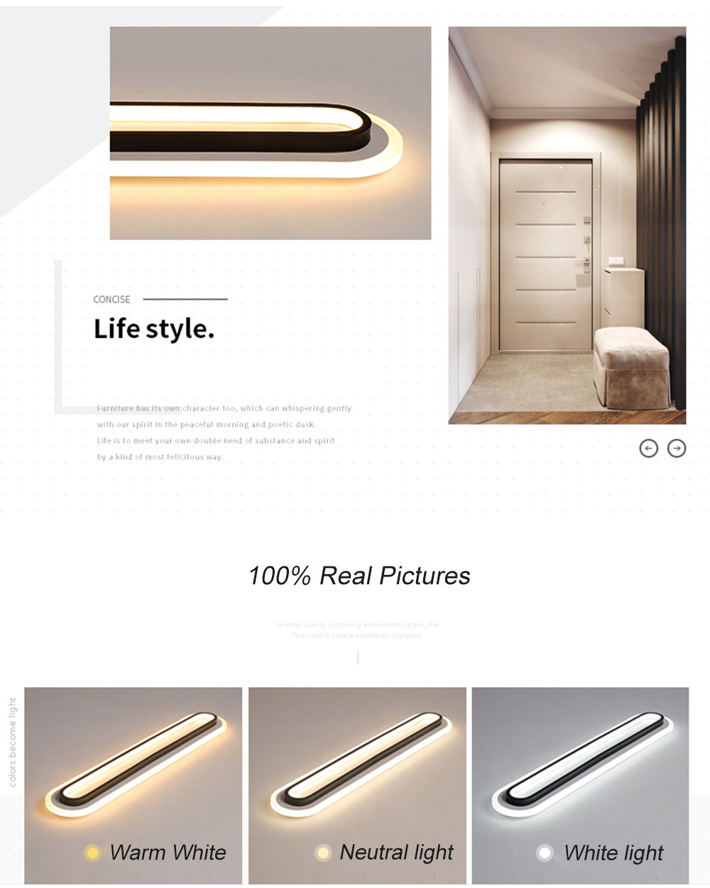 Modern LED Hallway Corridor Ceiling Lights