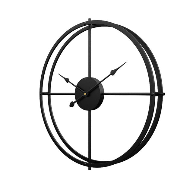 Silent Iron Wall Clock Modern Design