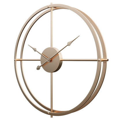 Silent Iron Wall Clock Modern Design