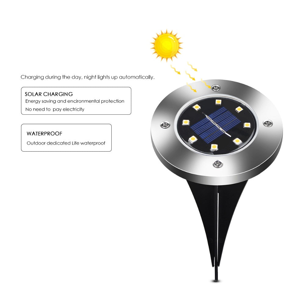 Callan - Solar Powered Garden Ground LED Light